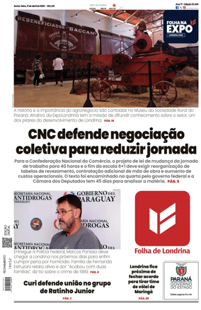 Cover of Folha de Londrina