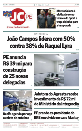 Cover of Jornal do Commercio