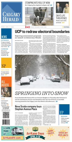 Cover of Calgary Herald