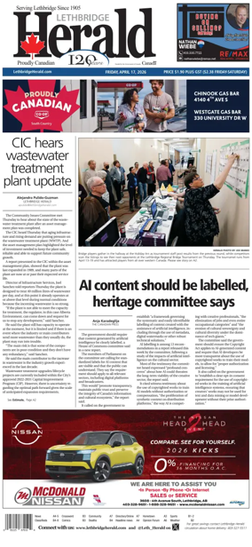 Cover of Lethbridge Herald