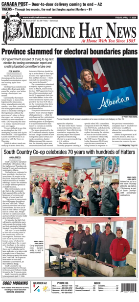 Cover of Medicine Hat News