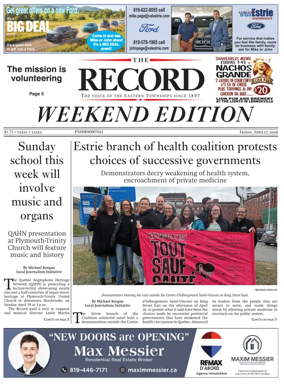 Cover of Sherbrooke Record