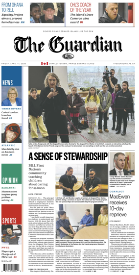 Cover of The Guardian (Charlottetown)