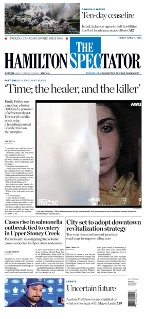 Cover of The Hamilton Spectator