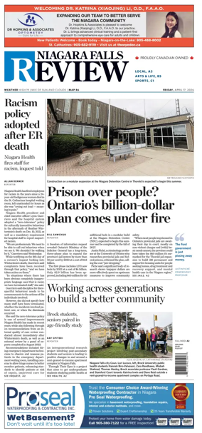 Cover of The Niagara Falls Review