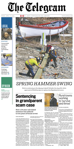Cover of The Telegram (St. John's)