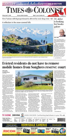 Cover of Times Colonist