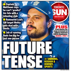 Cover of Toronto Sun