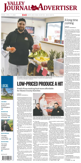 Cover of Valley Journal Advertiser