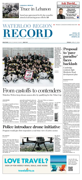 Cover of Waterloo Region Record