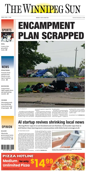 Cover of Winnipeg Sun