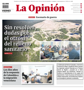 Cover of La Opinion