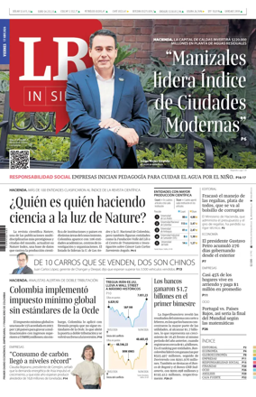 Cover of La Republica (Colombia)