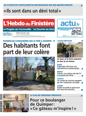 Cover of L'Hebdo du Finistere - Le Progres de Cornouaille Le Courrier du Leon