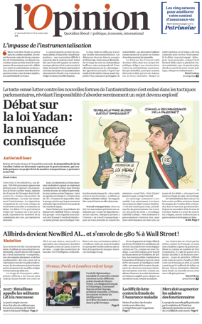 Cover of L'Opinion