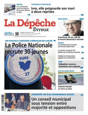 Cover of La Depeche Evreux