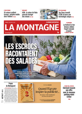 Cover of La Montagne (Clermont-Metropole)