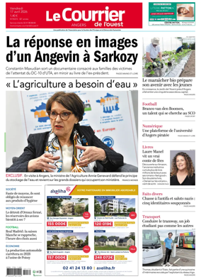 Cover of Le Courrier de l’Ouest (Angers)