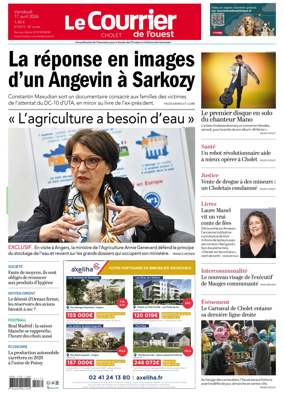 Cover of Le Courrier de l’Ouest (Cholet)