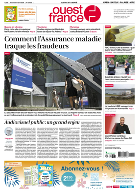 Cover of Ouest France (Caen - Bayeux - Falaise - Vire)