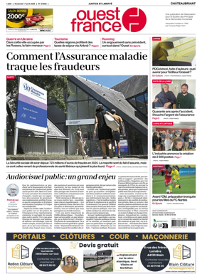 Cover of Ouest France (Chateaubriant)