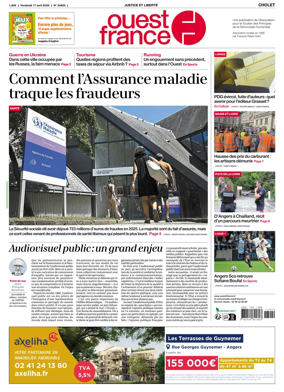 Cover of Ouest France (Cholet)