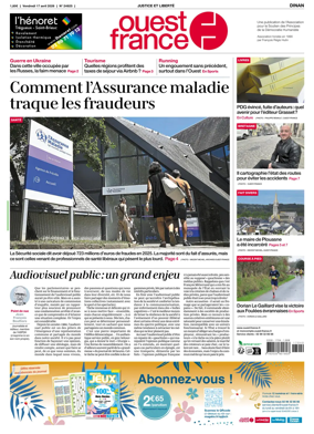Cover of Ouest France (Dinan)