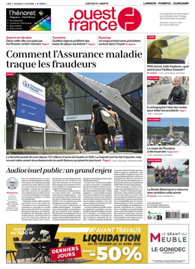 Cover of Ouest-France (Lannion / Paimpol / Guingamp)