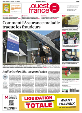 Cover of Ouest France (Orne)