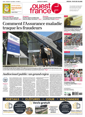 Cover of Ouest France (Redon / Pays de Vilaine)