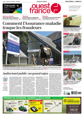 Cover of Ouest-France (Saint-Brieuc Lamballe)