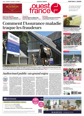 Cover of Ouest France (Saint-Malo)
