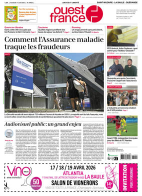 Cover of Ouest France (Saint-Nazaire La Baule Guerande)