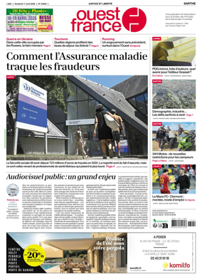 Cover of Ouest France (Sarthe)