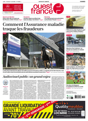 Cover of Ouest France (Vannes)