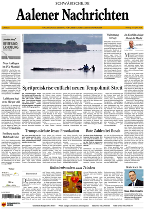 Cover of Aalener Nachrichten