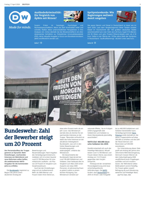 Cover of Deutsche Welle (German edition)