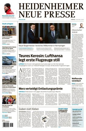 Cover of Heidenheimer Neue Presse