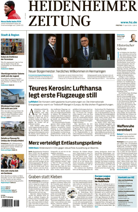 Cover of Heidenheimer Zeitung