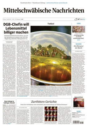 Cover of Mittelschwaebische Nachrichten