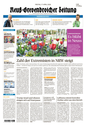 Cover of Neuss-Grevenbroicher Zeitung Neuss