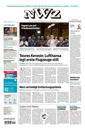 Cover of NWZ – Neue Wurttembergische Zeitung
