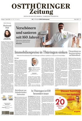 Cover of Ostthuringer Zeitung (Jena)