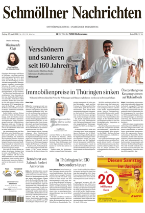 Cover of Ostthuringer Zeitung (Schmolln)