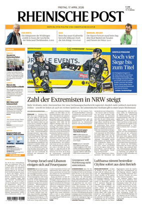 Cover of Rheinische Post Krefeld Kempen