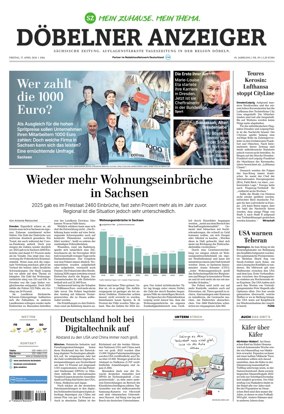 Cover of Sachsische Zeitung (Dobeln)