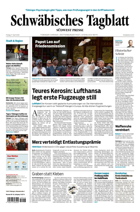 Cover of Schwabisches Tagblatt - Tubinger Chronik