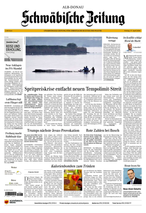 Cover of Schwabische Zeitung (Alb-Donau)