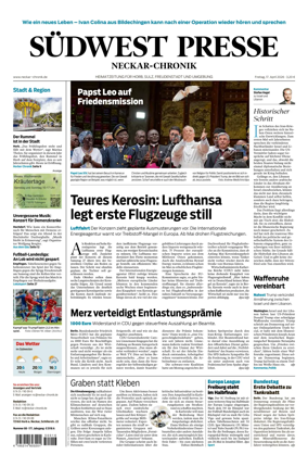 Cover of SUDWEST PRESSE - Neckar-Chronik