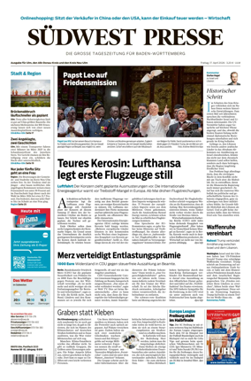Cover of Sudwest Presse